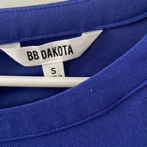 BB Dakota Blue Crepe Shift Dress - Picture 2 of 6